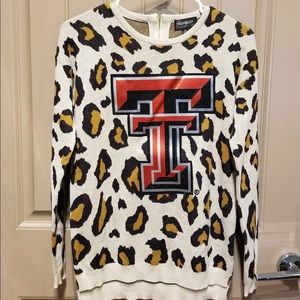 Texas Tech Cheetah Sweater